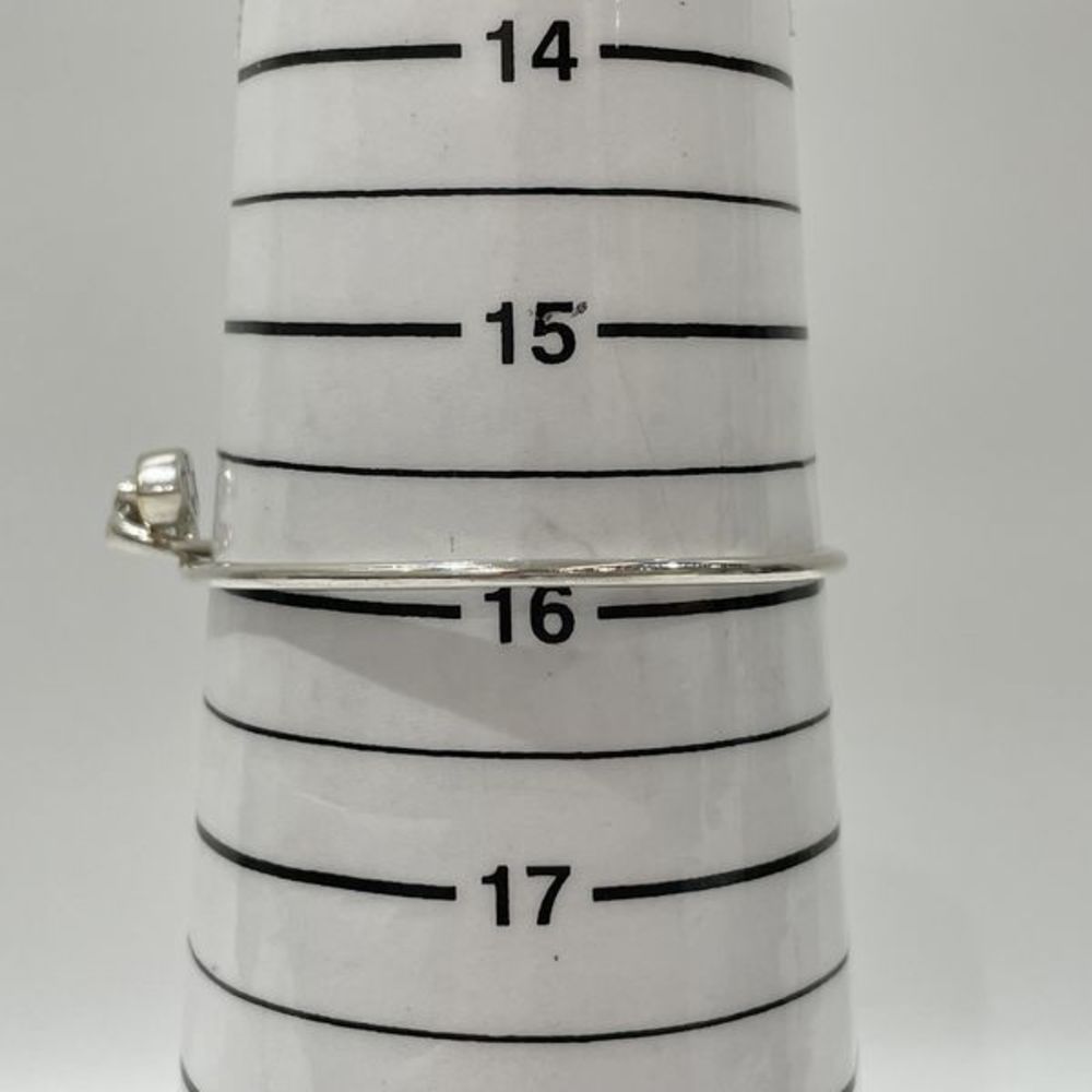 Tiffany Solid Double Heart Bangle Silver Gold - image 8